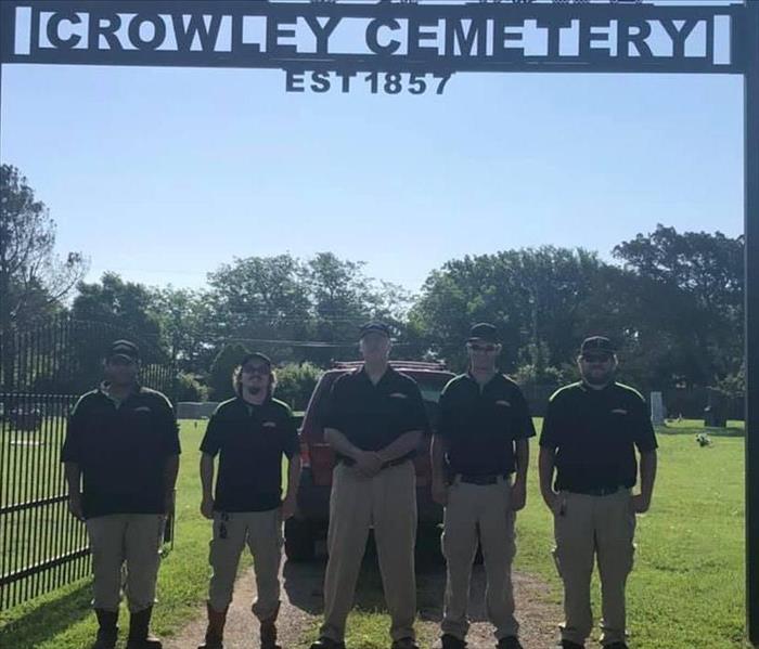 Crew at Crowley Cemetery 